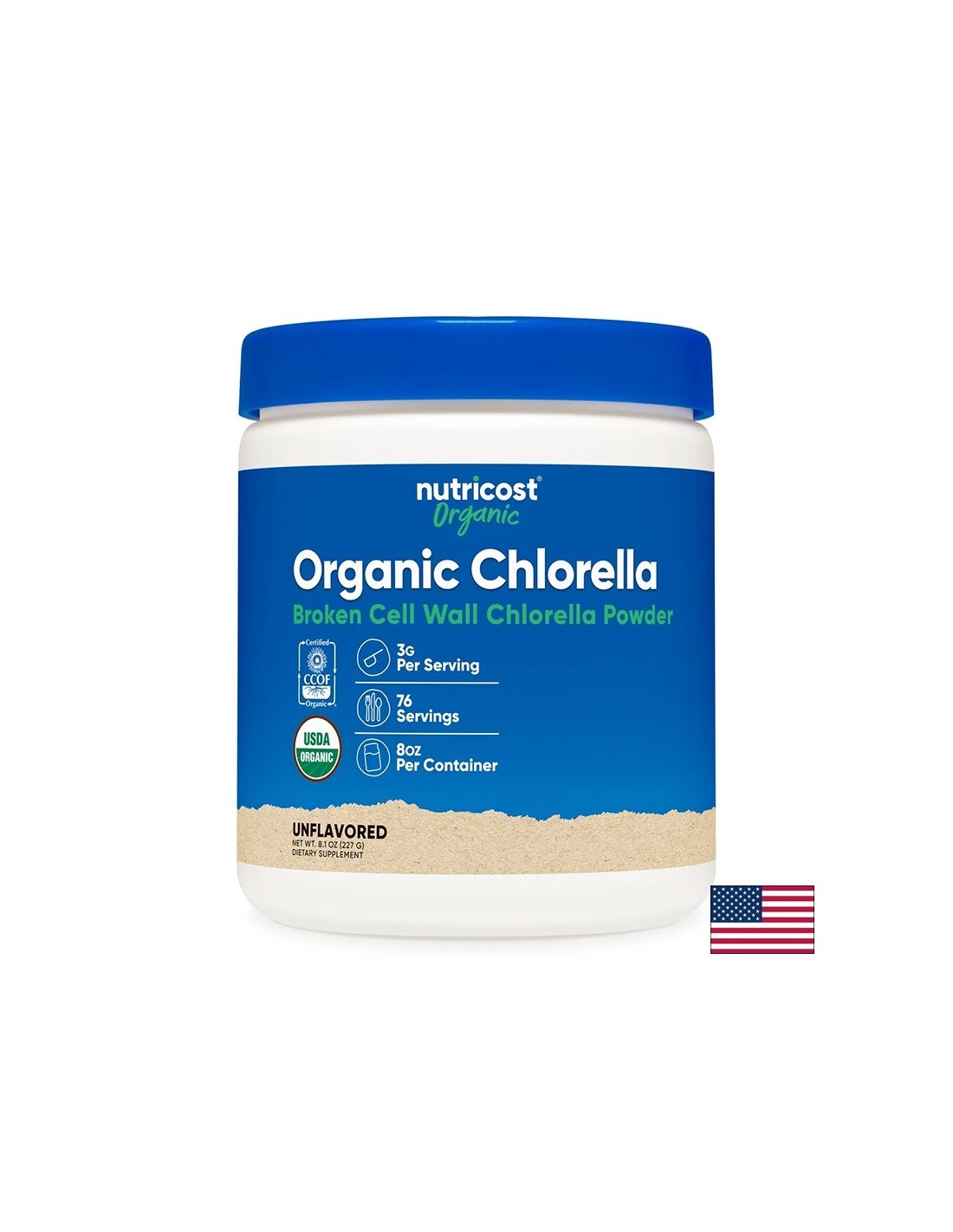 Chlorella - Détox et énergie naturelle, 227 g de poudre