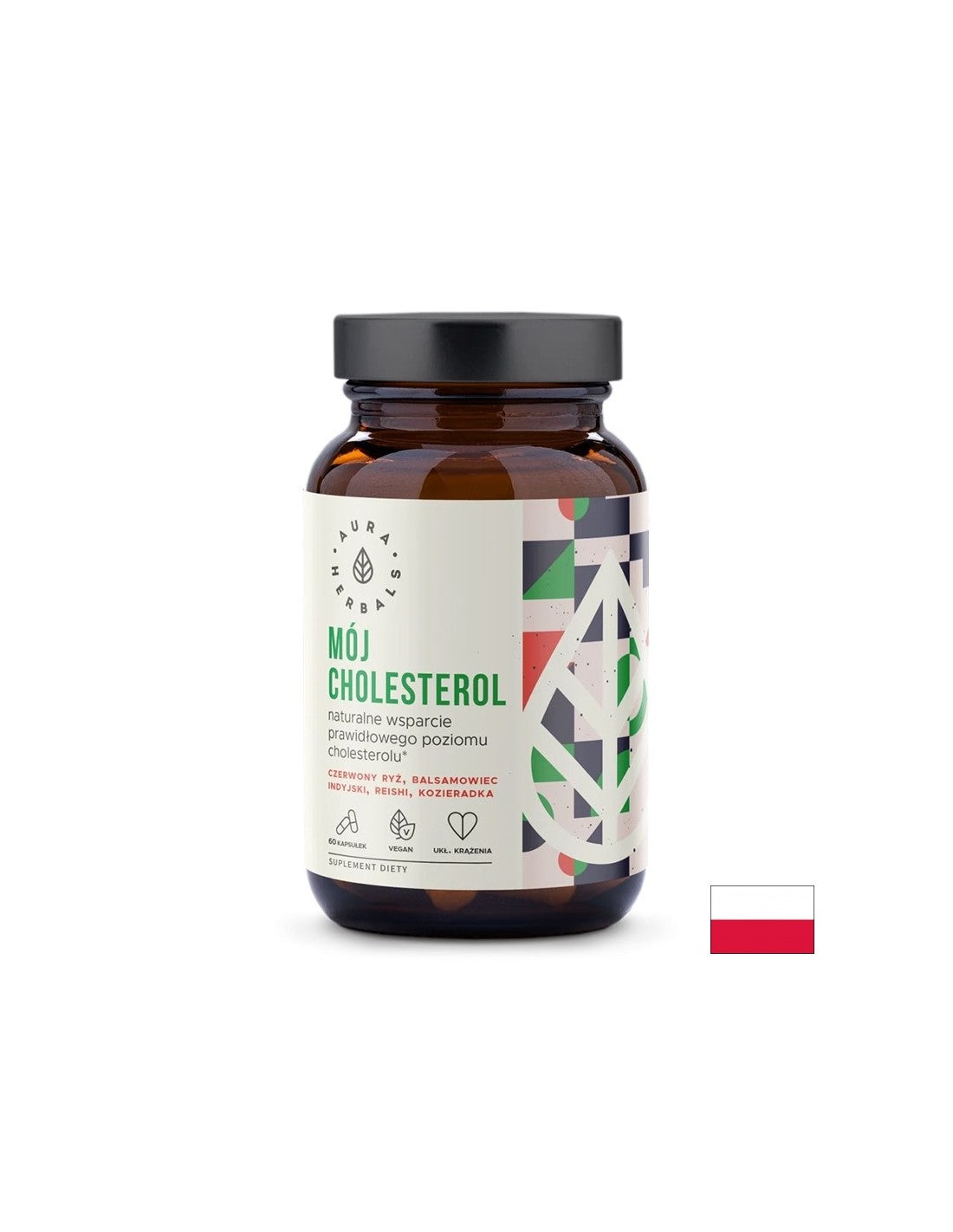 Formule de cholestérol (avec Reishi, Guggul, Riz rouge et fenugrec), 60 capsules