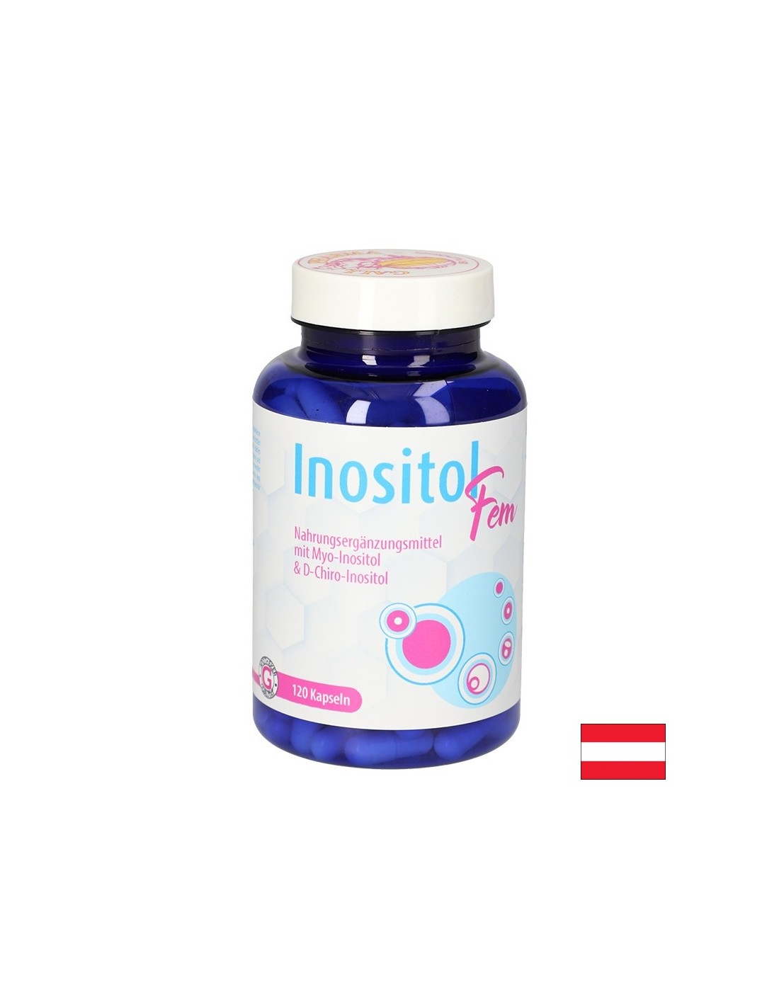 Équilibre hormonal - inositol pour les femmes + acide folique et vitamine B6, 120 capsules