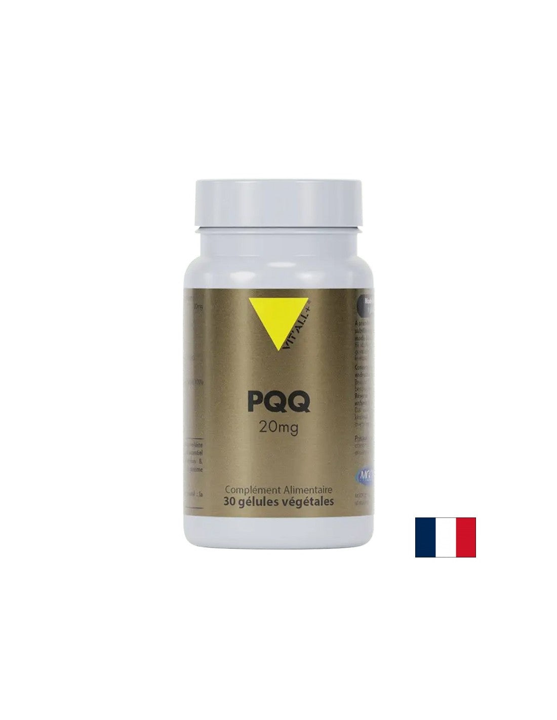 Fonction de santé cellulaire, de cœur et de cerveau - Pyrroloquinoline Quinone PQQ, 20 mg, 30 capsules