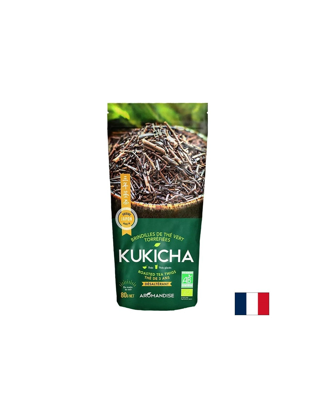Twigs à thé vert kukicha, 80 g