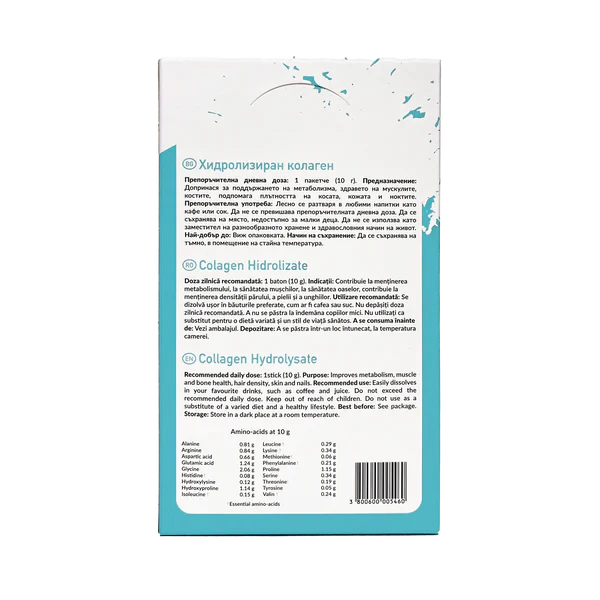 Collagène bovin hydrolysé de type 1 et 3 (10 000 mg) - 20 doses