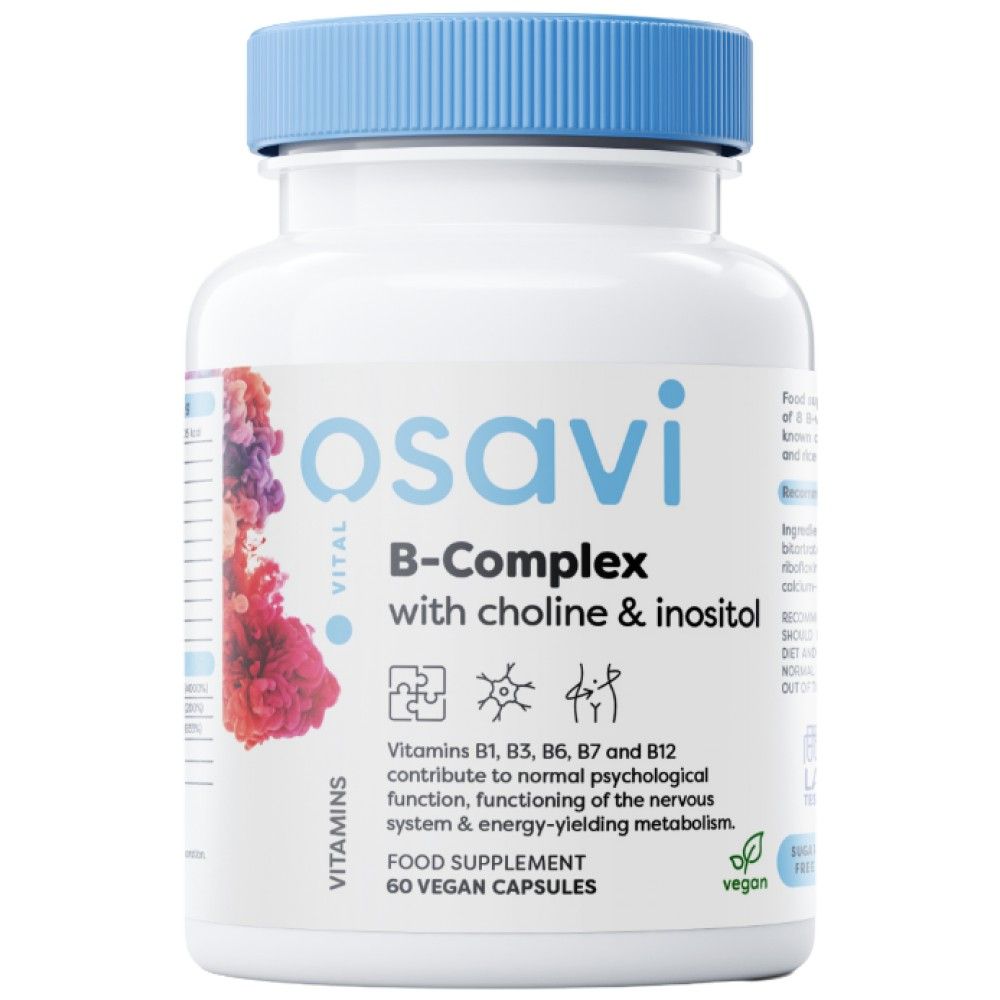 Complexe B avec choline et inositol - 60 capsules