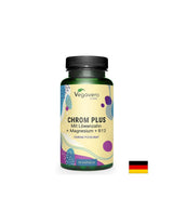 Contrôle du diabète - chrome + pissenlit, magnésium et vitamine B12, 90 capsules