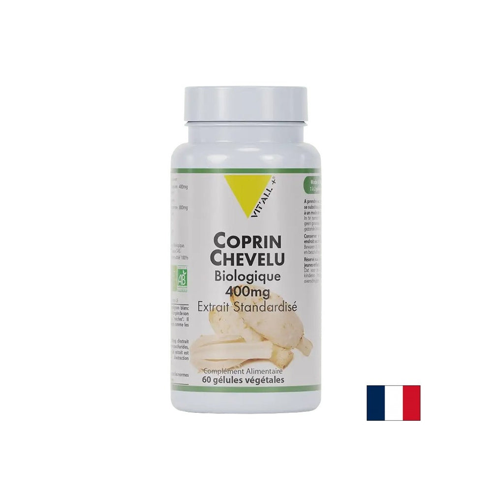 Contrôle de la glycémie - Extrait de champignons Koprinka, bio, 400 mg x 60 capsules