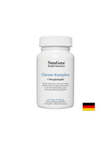 Contrôle de la glycémie - complexe de chrome (chrome + lécithine), 120 capsules