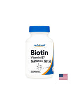 Cheveux, peau et ongles - biotine (vitamine B7), 10000 µg x 120 capsules