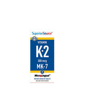Bones and Cardiovascular System - Vitamin K2 (MK-7), 300 µg x 60 sublingual tablets - Nutra Best Europe