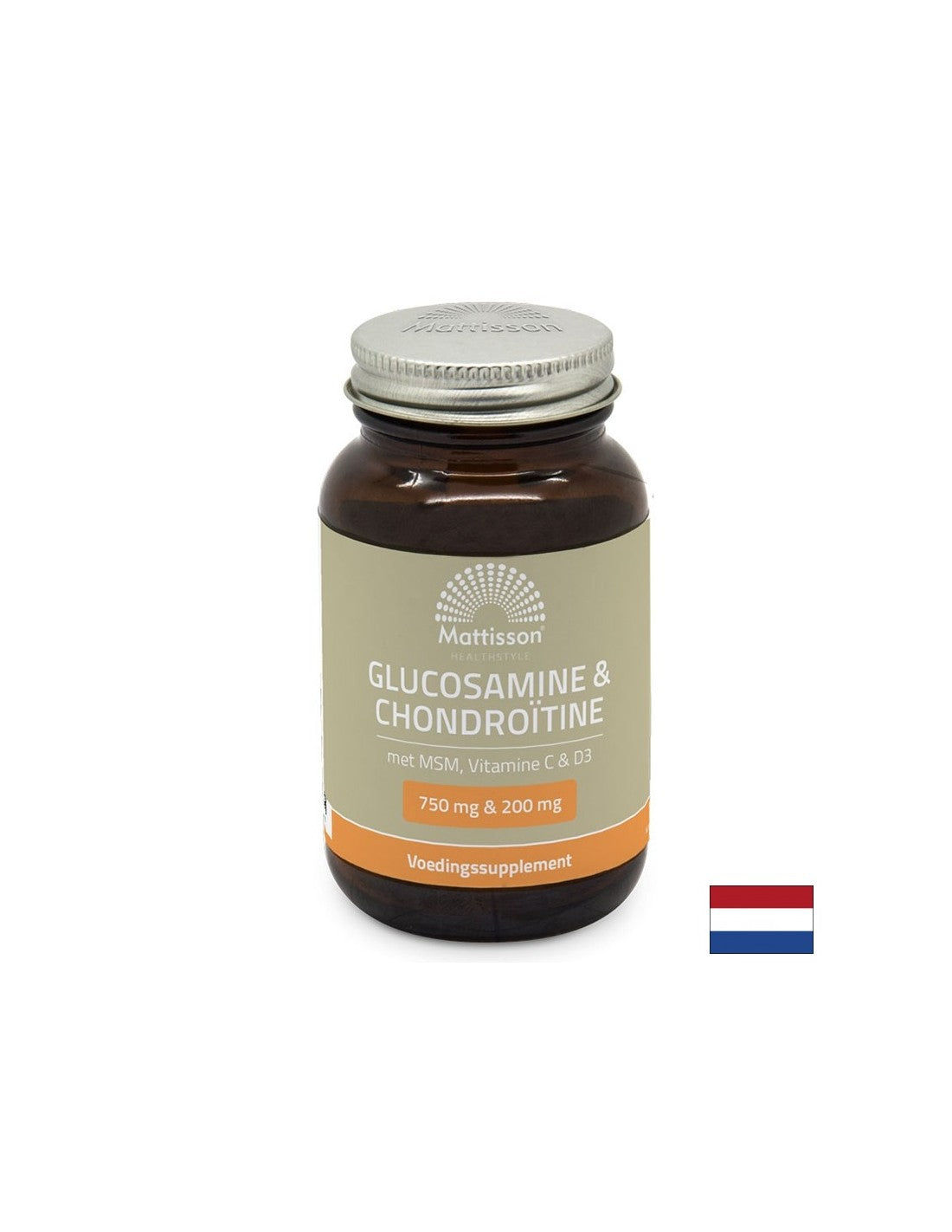 Os et articulations - Glucosamine, Chondroïtine, MSM + vitamines C, D3, 60 comprimés <tc>Mattisson Healthstyle</tc>