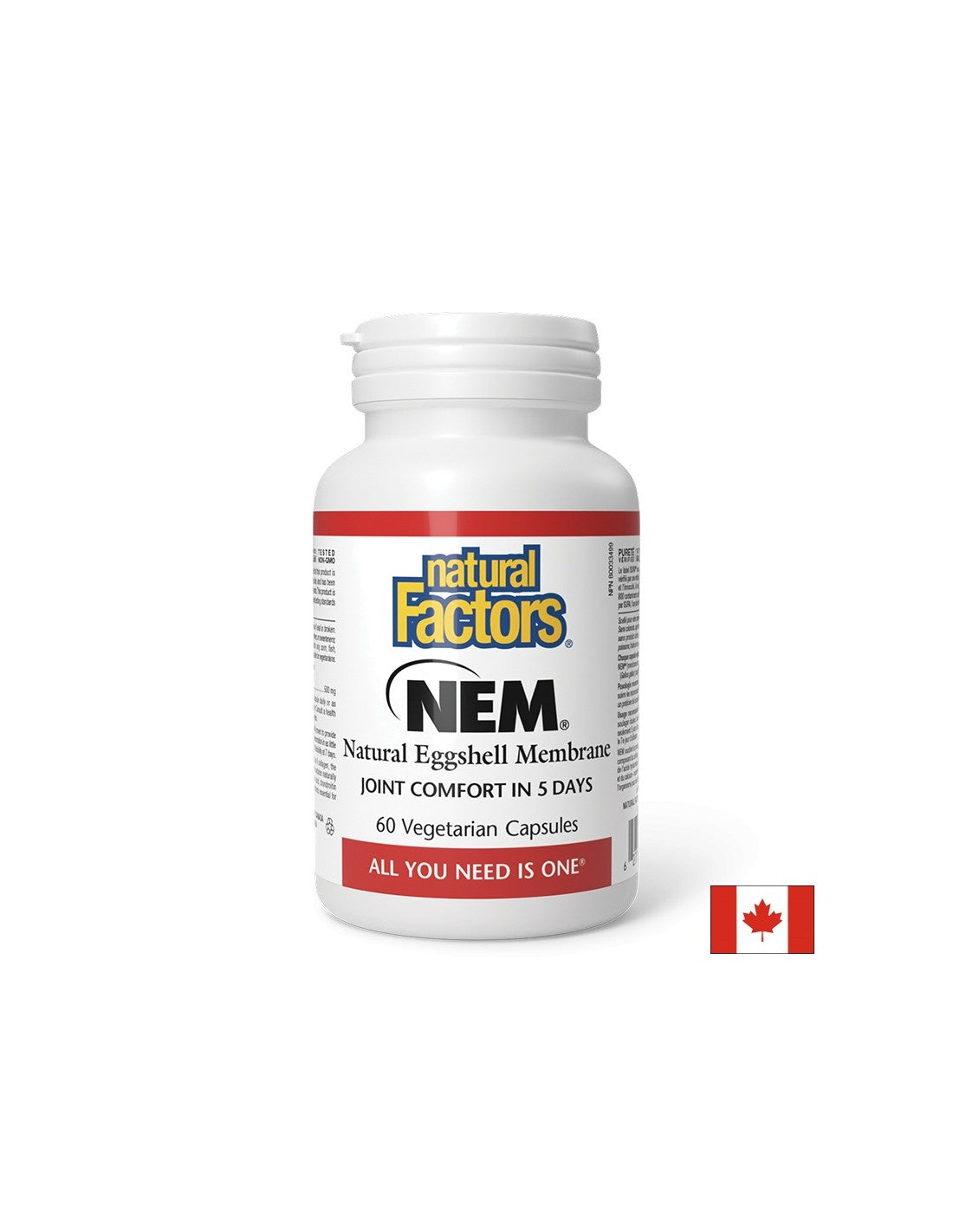 Os et articulations - membrane d'oeuf naturelle NEM, 500 mg x 60 V capsules