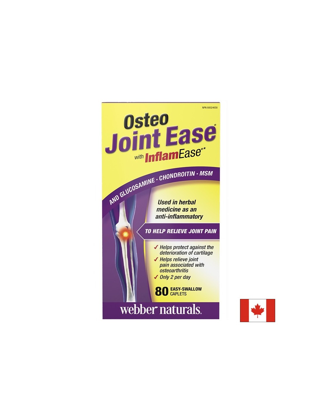 Os et articulations - articulation osteo, 80 caplets