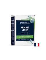 Système osseux et circulation - Vitamine B12 + fer, calcium, vitamine C et D3 (formule végétalienne), 60 comprimés