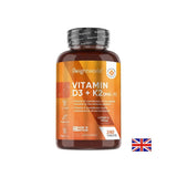 Système osseux - Vitamine D3 4000 UI + K2 100 µg, 180 comprimés World World