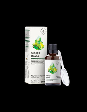 Circulation and brain function - Ginkgo Biloba, 50 ml Aura Herbals - Nutra Best Europe