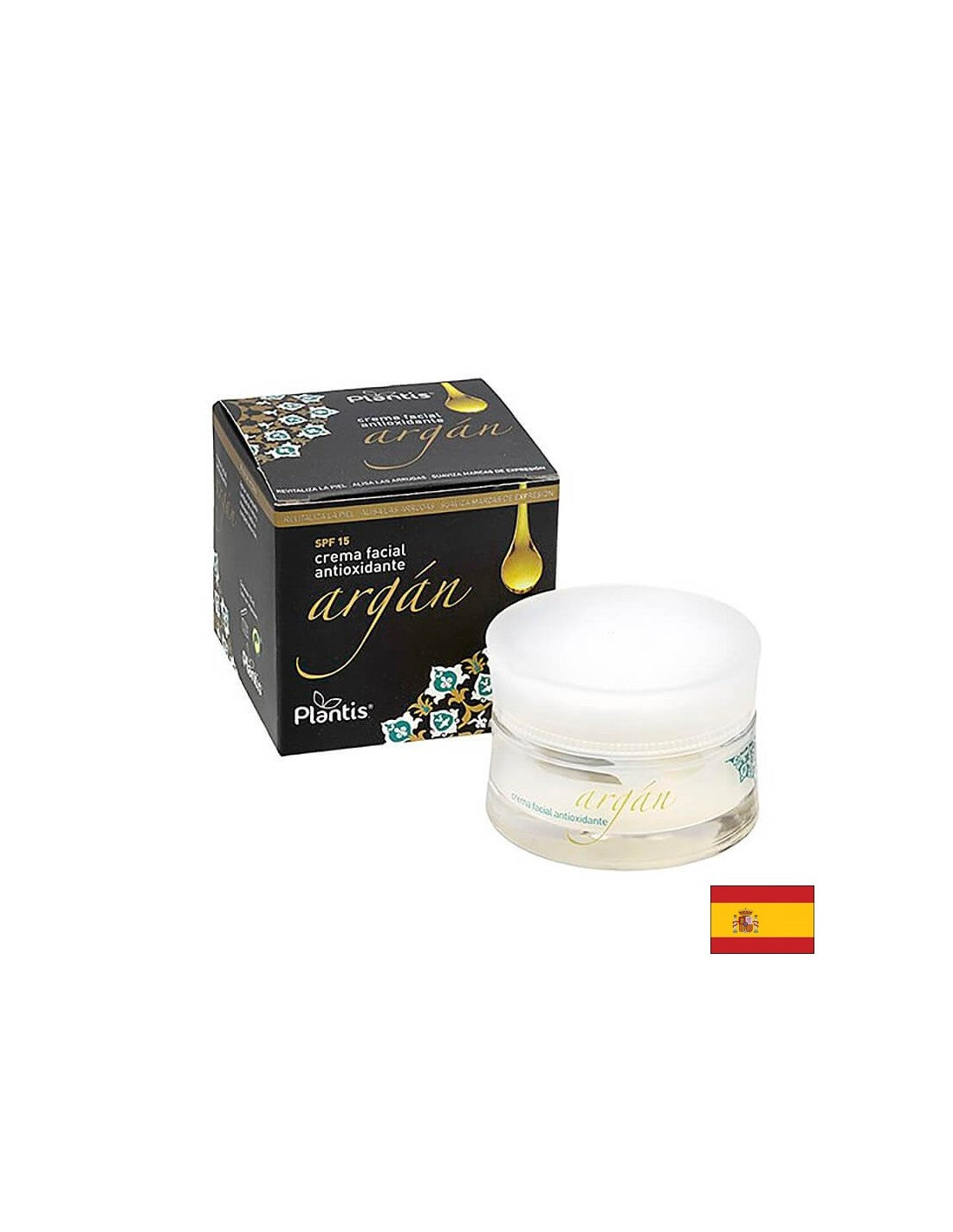 Crème pour le visage avec huile d'argan, SPF 15 - pour une peau fraîche, lisse et jeune, 50 ml