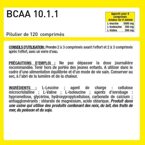 BCAA 10.1.1 - 120 comprimés