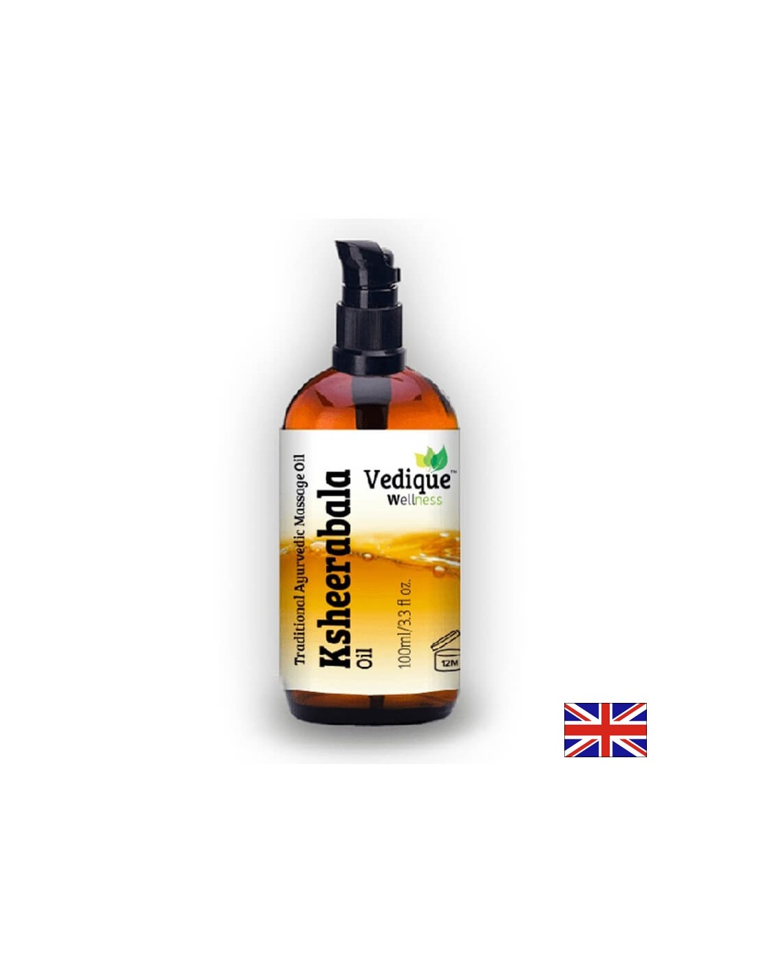 Huile de massage ksheerabala - nourrit les muscles, soutient les os et les articulations, 100 ml