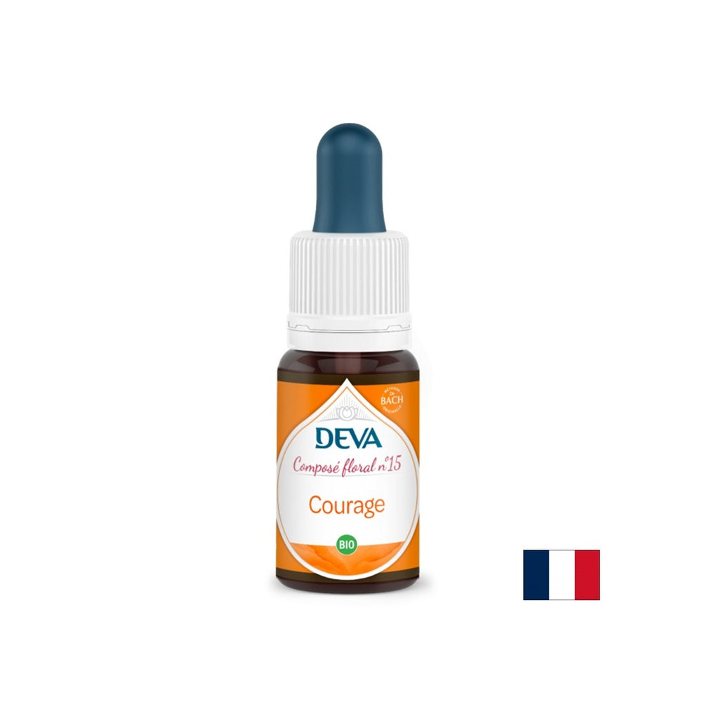 Courage and Confidence, Floral Essences, Bach Drops n ° 11, 15 ml