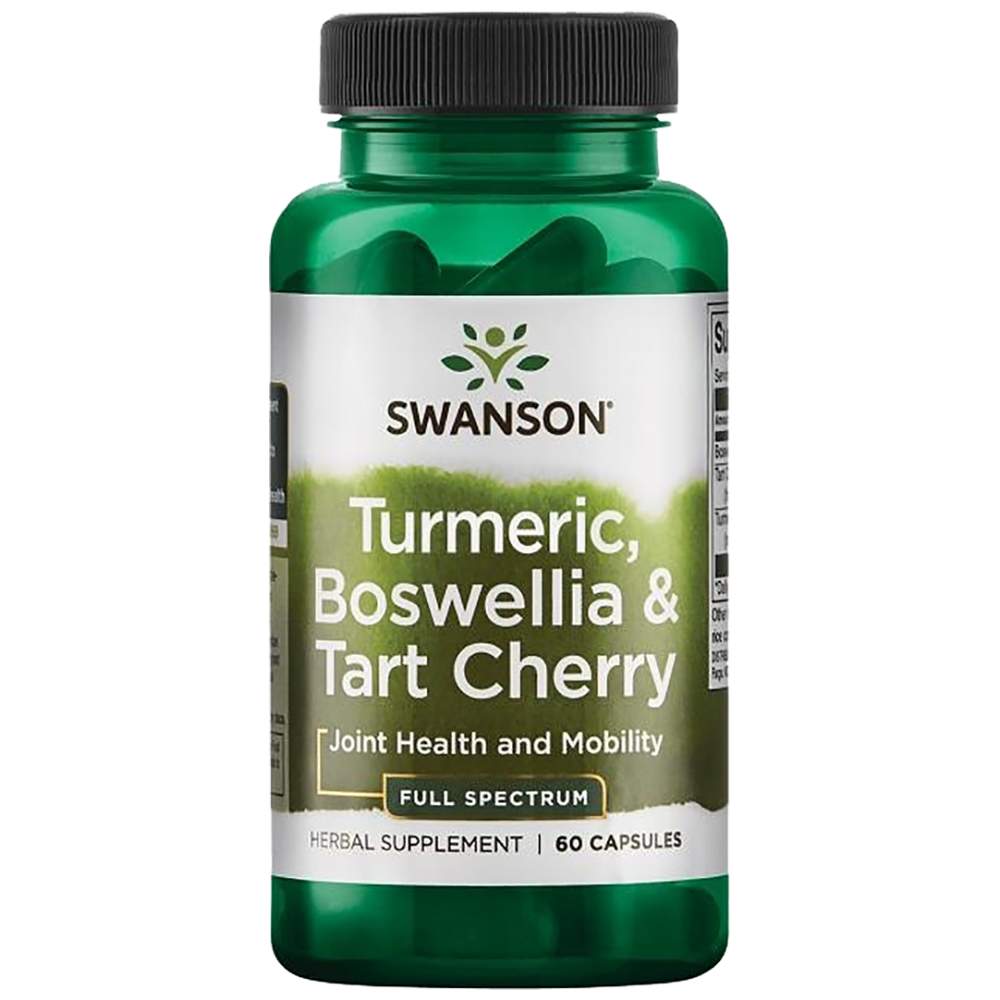 Curcuma à spectre complet, boswellia et cerise acidulé - 60 capsules