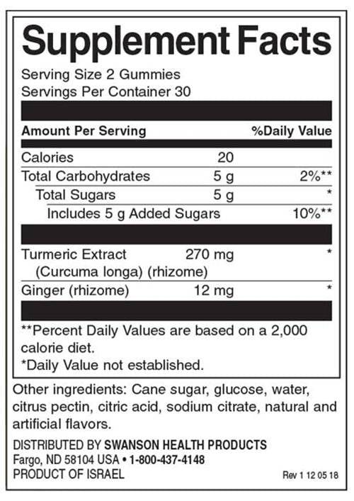 Curcuma avec gummies au gingembre - paradis tropical 60 gummies