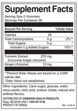 Curcuma avec gummies au gingembre - paradis tropical 60 gummies