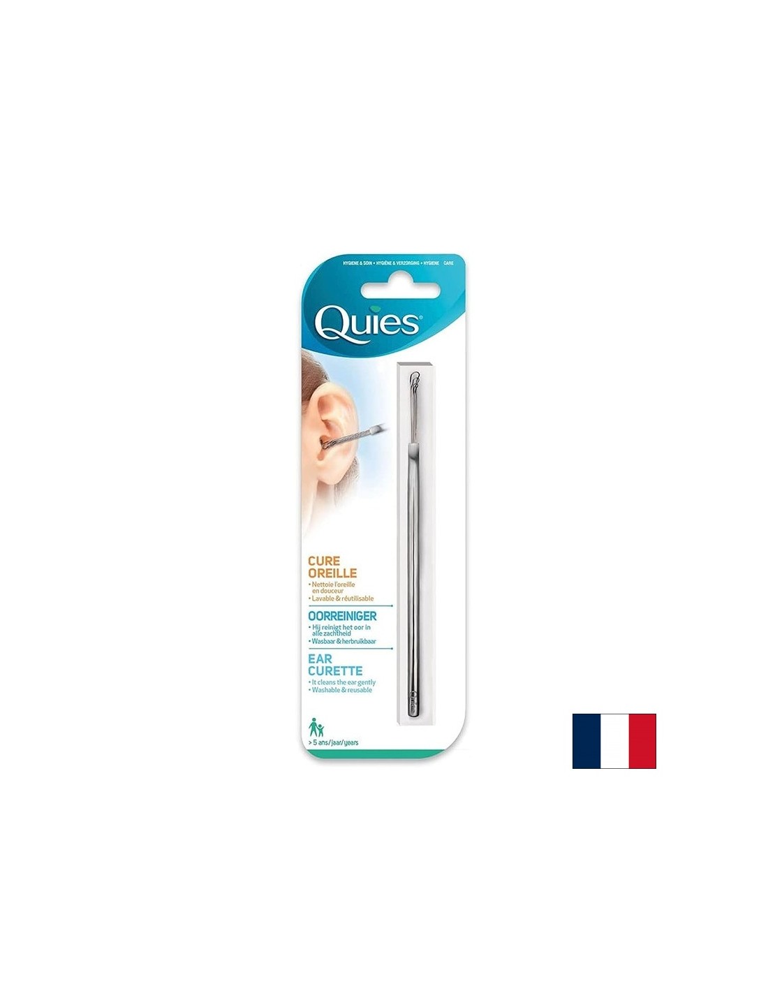Curette de nettoyage de l'oreille, 1 pc.