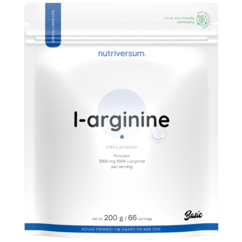 Poudre de L-arginine | 100% pur - 200 grammes