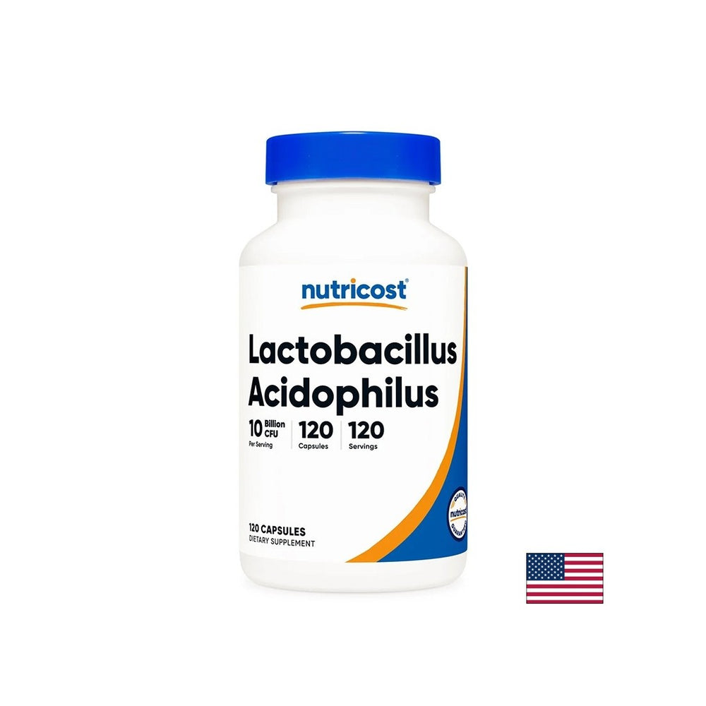 Lactobacillus acidophilus 10 milliards probiotiques actifs - équilibre intestinal et protection probiotique, 120 capsules