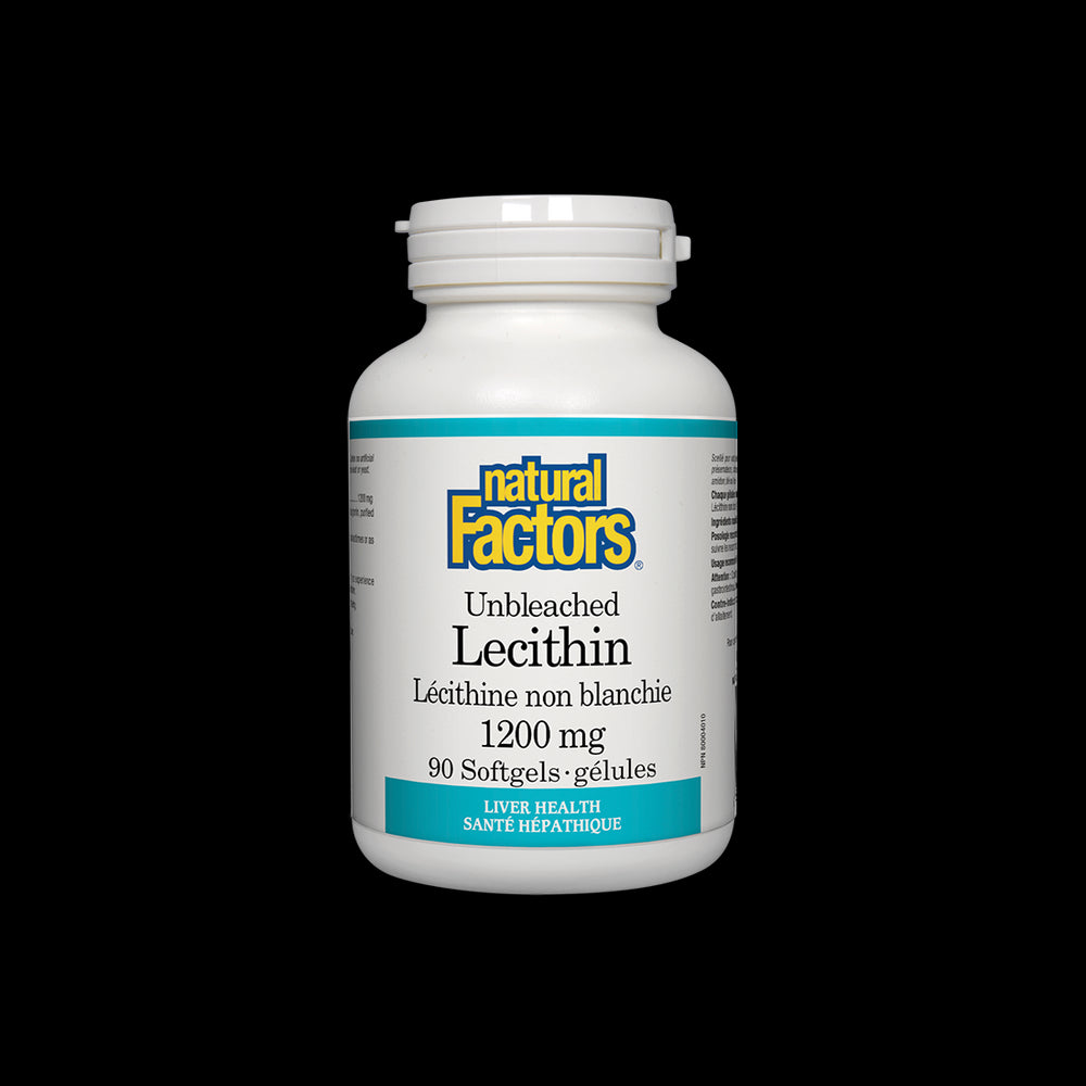 Lécithine non blanchie 1200 mg - 90 capsules de gel