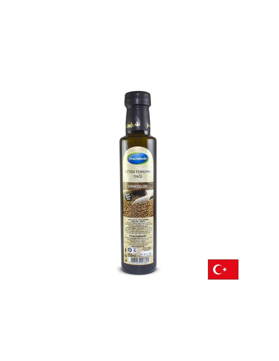 Huile de lin (oméga-3-6-9) 250 ml, 25 doses