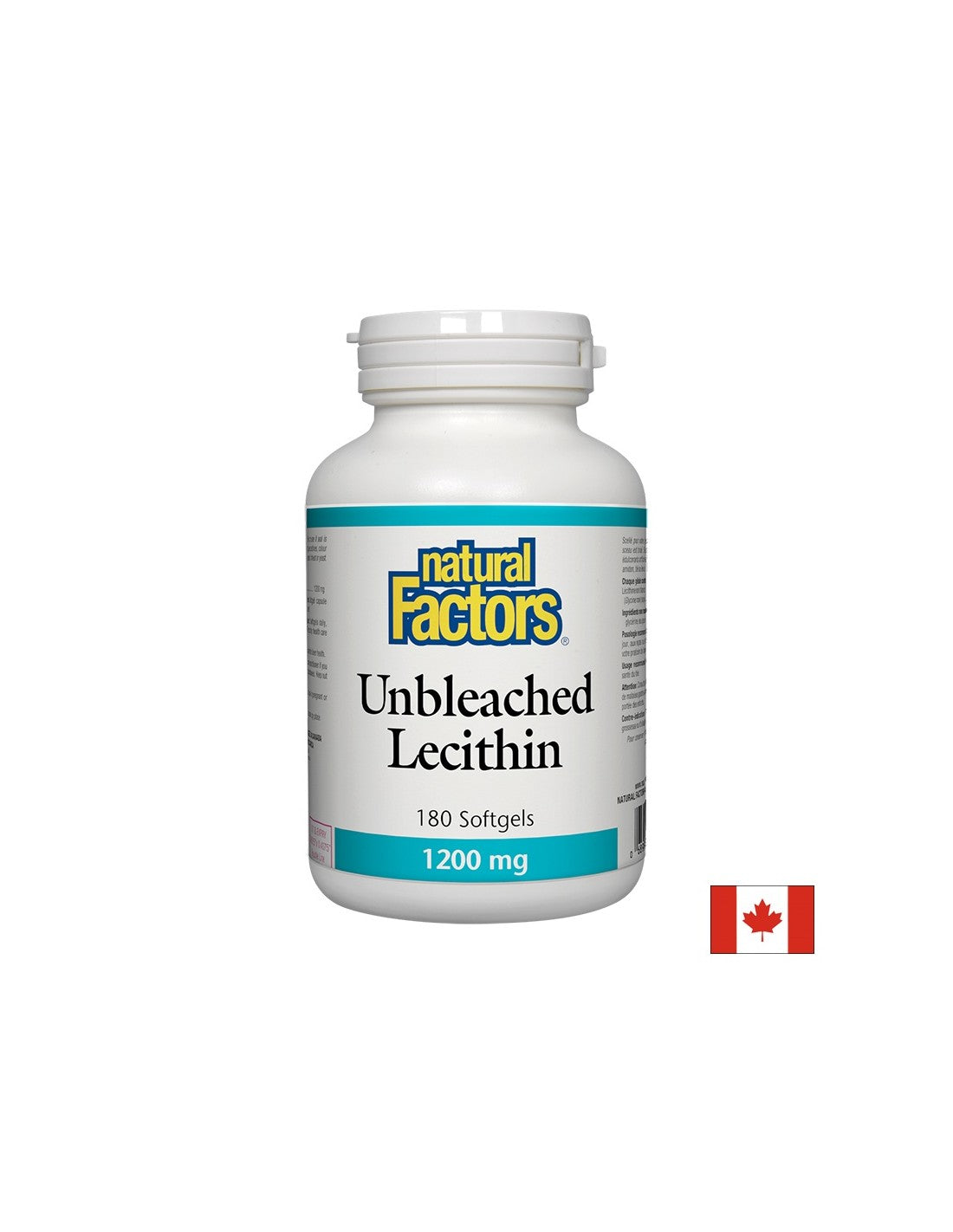 Lécithine non blanchie 1200 mg - 180 capsules de gel