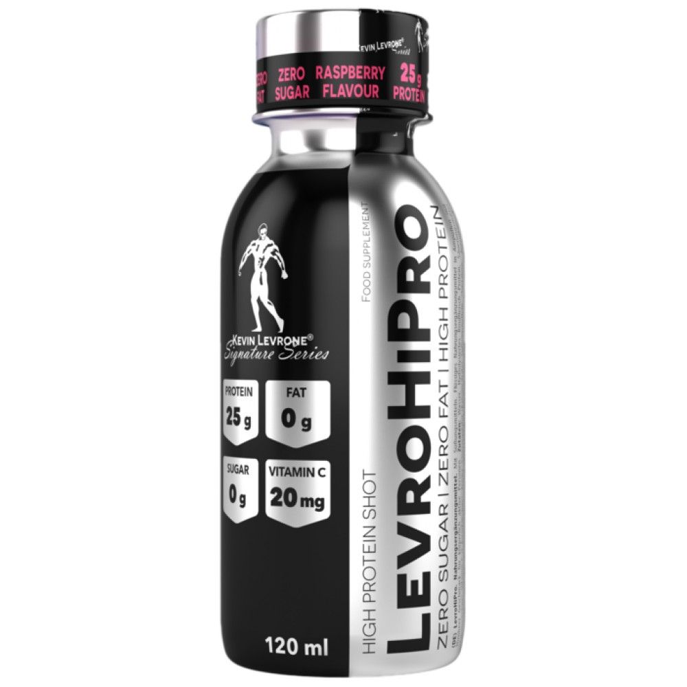 Lévrohipro Shot/25 g de protéine de bœuf hydrolysée avec un sucre nul - 120 ml