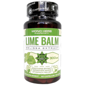 Lime Balm 300 mg - 60 capsules - Nutra Best Europe