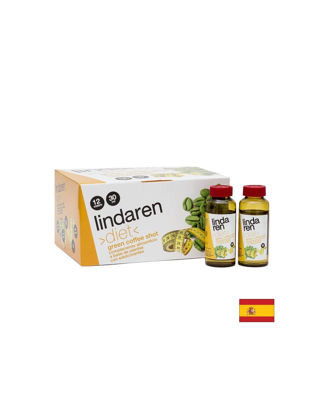 Shot de café vert/Café vert pour la perte de poids et la détoxification, 12 ampoules à boire Arte<tc>san</tc>je