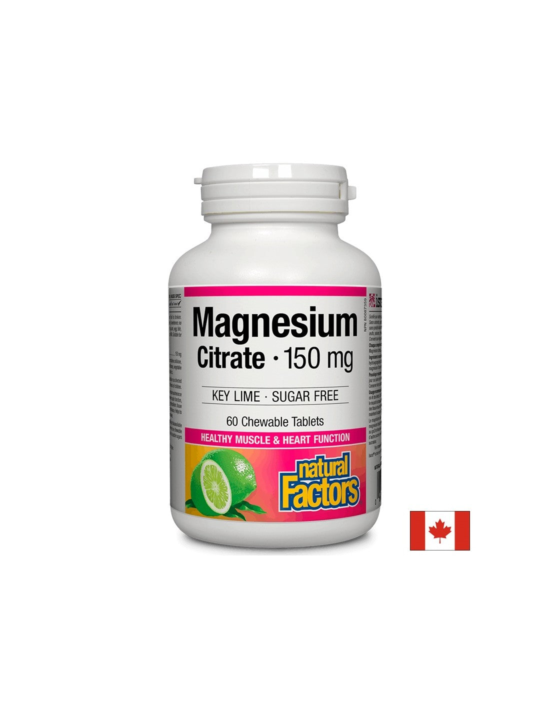 Citrate de magnésium 150 mg - 60 comprimés à croquer