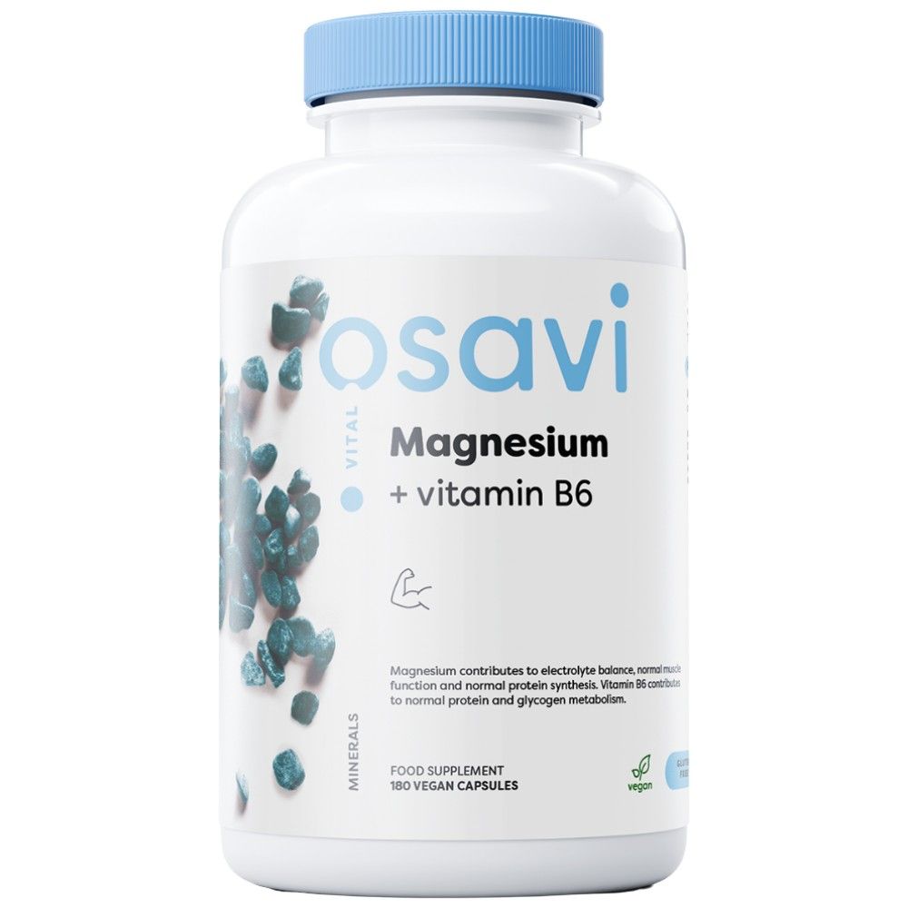 Citrate de magnésium + vitamine B6 - 180 capsules