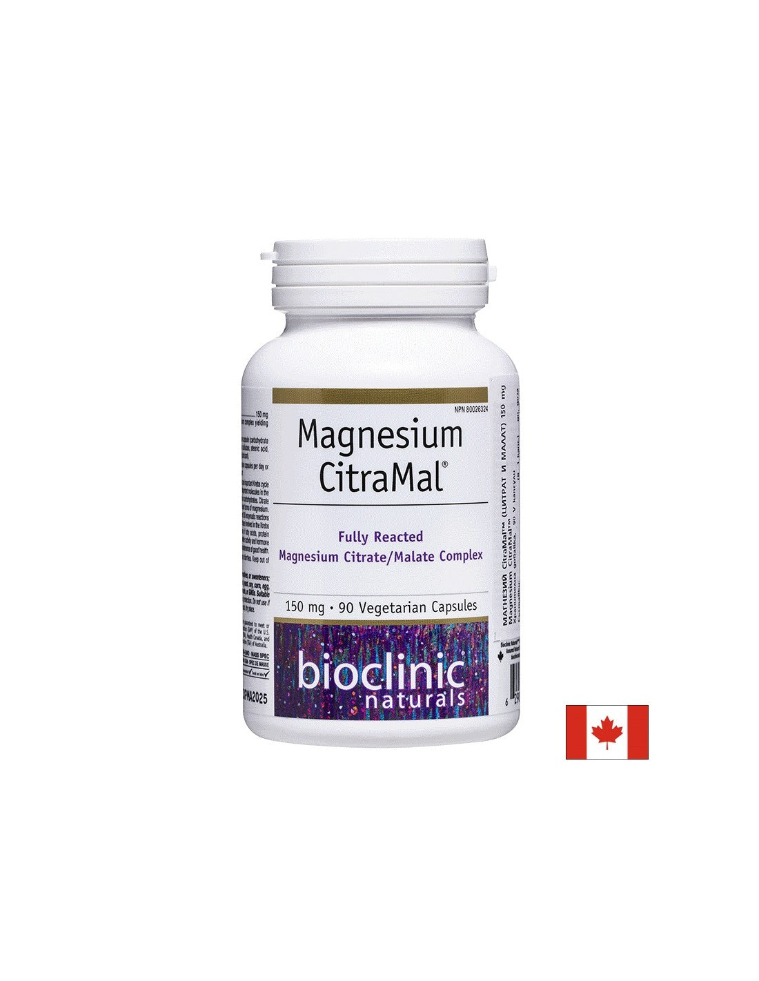 Magnésium CitraMal™/ Magnésium (citrate et malate) 150 mg x 90 capsules <tc>Natural Factors</tc>