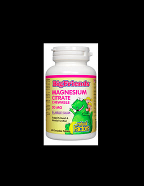 Magnesium Citrate Big Friends 50 mg - 60 Chewable Tablets - Nutra Best Europe