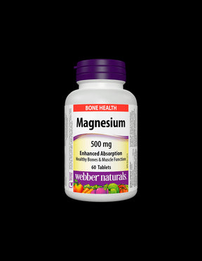 Magnesium 500 mg x 60 tablets with optimal absorption Webber Naturals - Nutra Best Europe