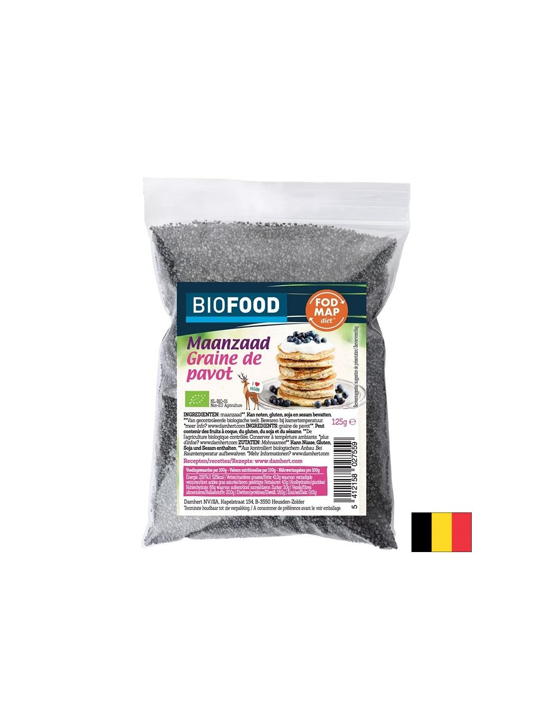 Graines de pavot biologique, 125 g
