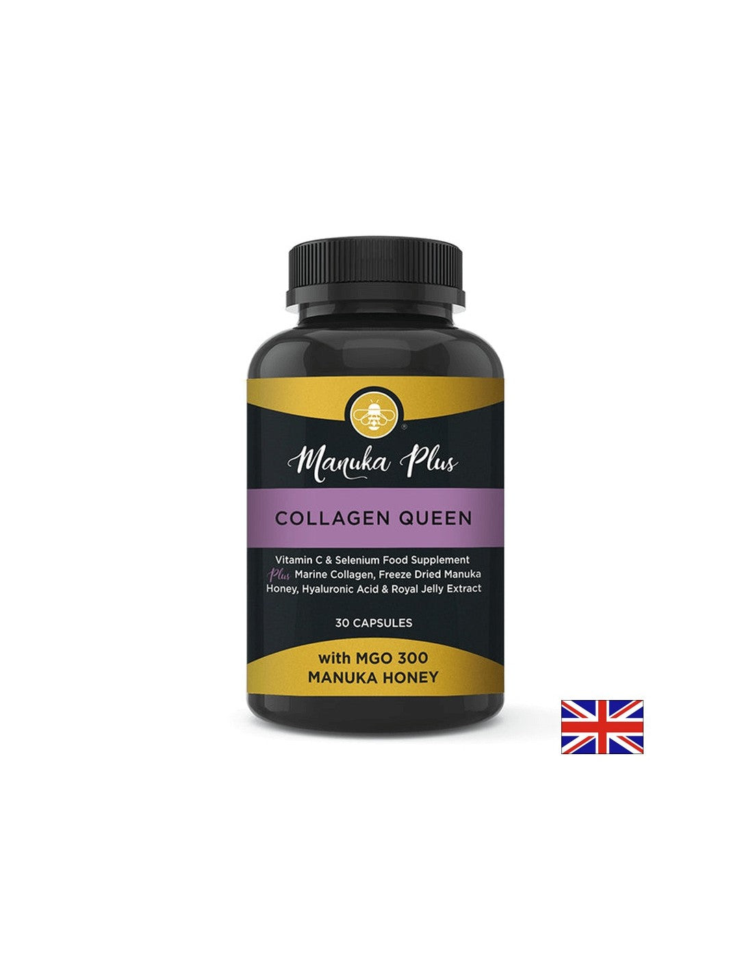 Formule de beauté pour les cheveux, la peau et les ongles - avec du miel manuka, du collagène et de l'acide hyaluronique, 30 capsules