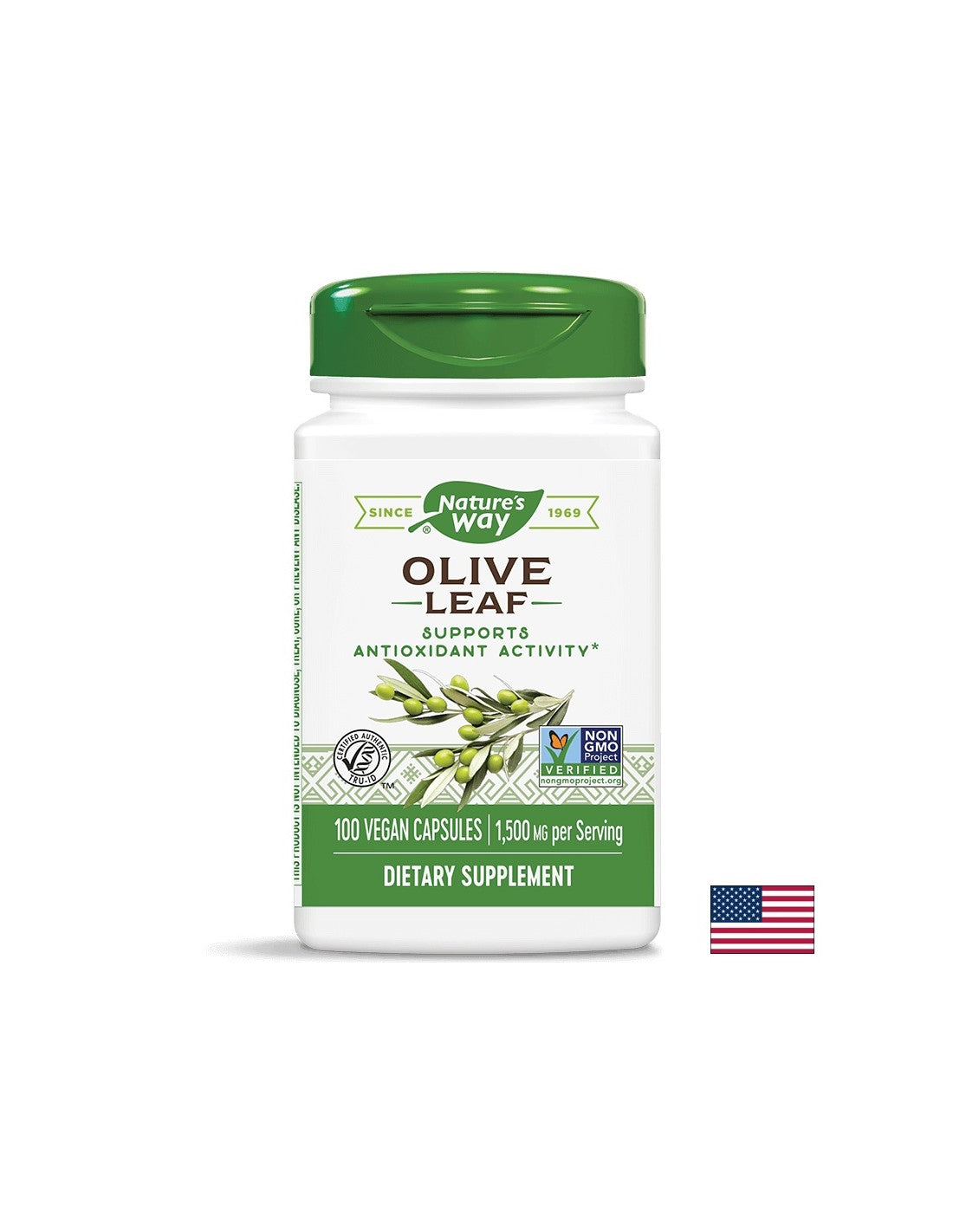 Feuille d'olive 500 mg - 100 capsules
