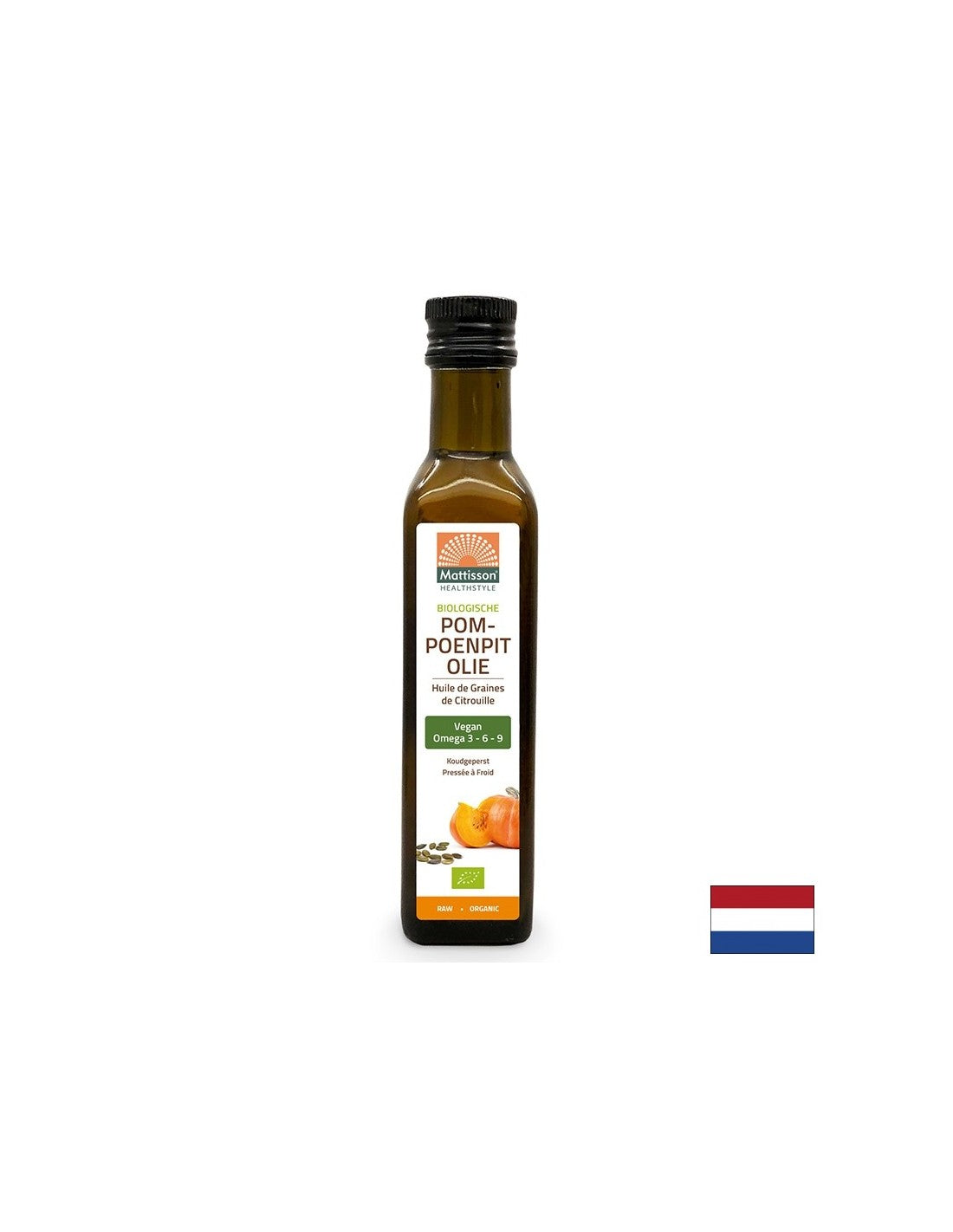 Huile de graines de citrouille (pressée à froid, biologique), 250 ml
