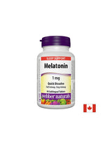 Pour l'insomnie - Mélatonine 1 mg, 90 comprimés sublinguaux <tc>Webber Naturals</tc>