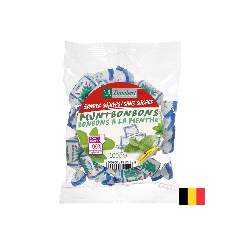Bonbons à la menthe (sans sucre), 100 g