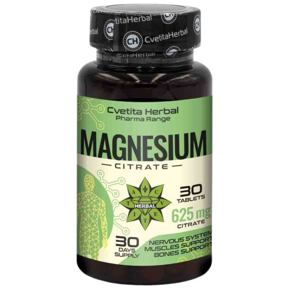 Citrate de magnésium 625 mg - 30 comprimés