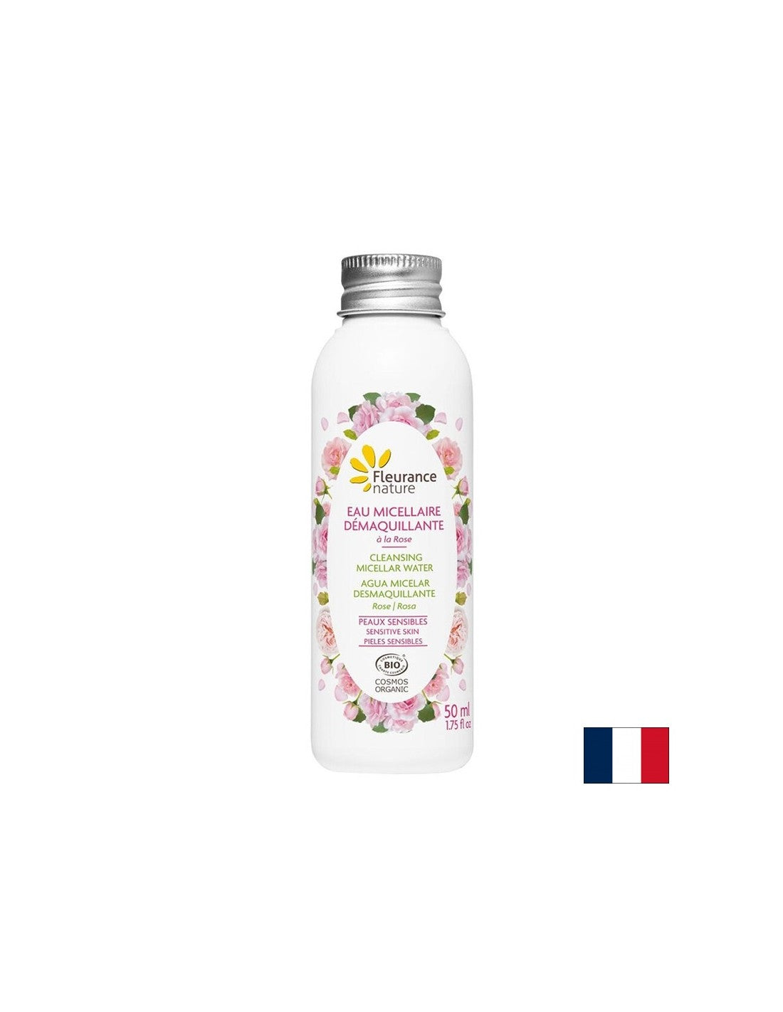 Eau micellaire avec damascène rose, 50 ml
