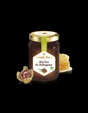Miel bio de châtaignier/ Organic edible chestnut honey, 230 g Famille Mary - Nutra Best Europe