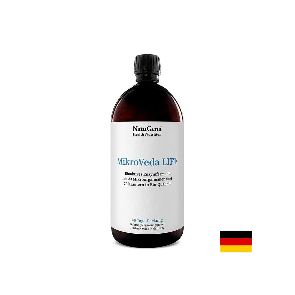 Mikroveda Life - Ferment bioactif avec des bactéries probiotiques et des extraits à base de plantes, 1000 ml