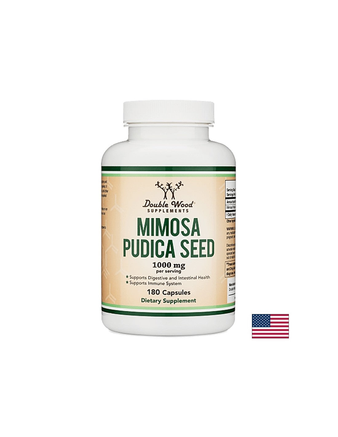 Mimosa pudica/ Mimosa pudica (graines), 180 gélules <tc>Double Wood</tc>